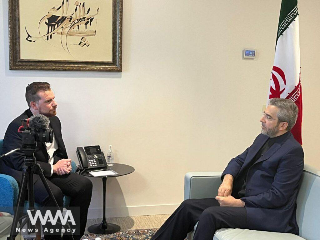 Interview of Dr. Ali Bagheri Kanani, Acting Foreign Minister of the Islamic Republic of Iran, with Senior Editor of Newsweek magazine. Iran FM / WANA News Agency