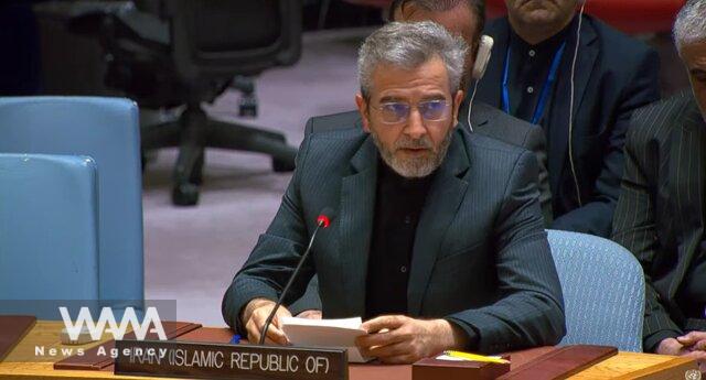 WANA - Ali Bagheri's speech on 16/07/2024 at a high-level United Nations Security Council, New York