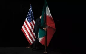 WANA - Iran and US flags