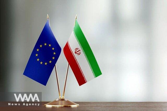 WANA - Iran and European Union flags