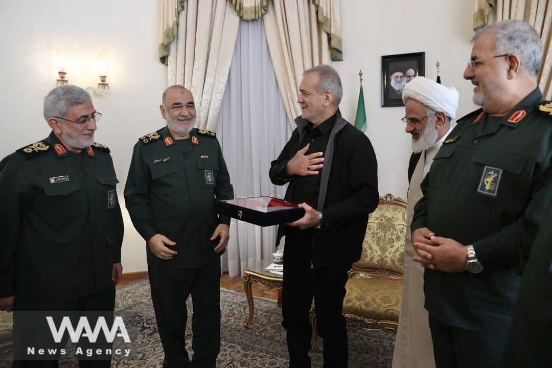 WANA - IRGC Commanders Meet with the President-Elect