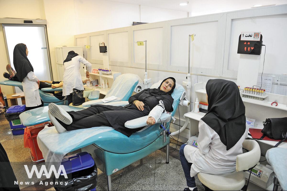 Iranian People and Blood Transfusion. Social Media / WANA News Agency