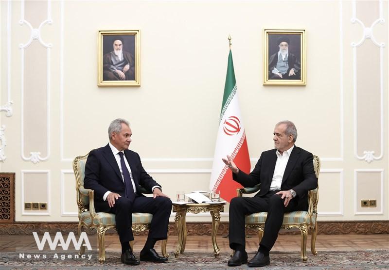 Secretary of the National Security Council of the Russian Federation meeting with Iranian President Pezeshkian. 05 August 2024 / WANA News Agency