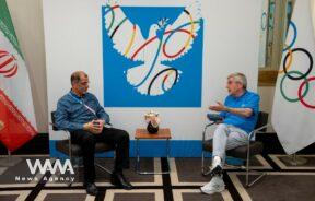 Meeting between the President of the National Olympic Committee and Thomas Bach. 07 August 2024. Social Media / WANA News Agency