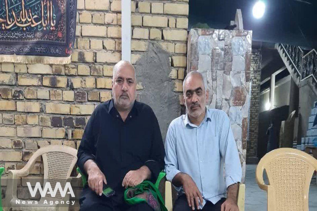 Ebrahim Fakhari from Iran and Sayyid Abdul-Ali from Iraq who years ago were adversaries on the battlefield during the Iran-Iraq war. Social media / WANA News Agency