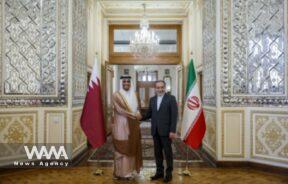 Mohammed bin Abdulrahman Al Thani, the Prime Minister and Minister of Foreign Affairs of Qatar met with Seyed Abbas Araghchi, 26 Aug 2024 / WANA News Agency