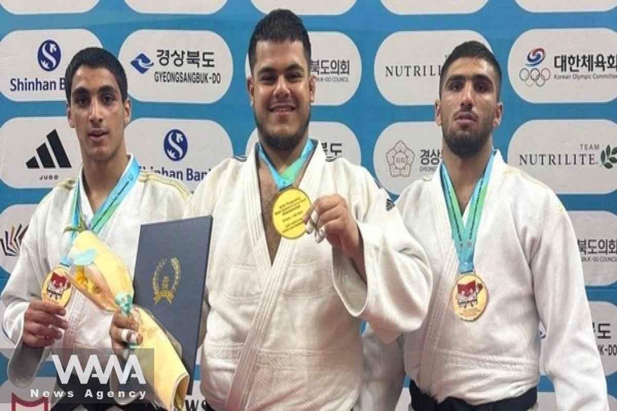 Iranian junior judo team in the Asian Junior Judo Championships