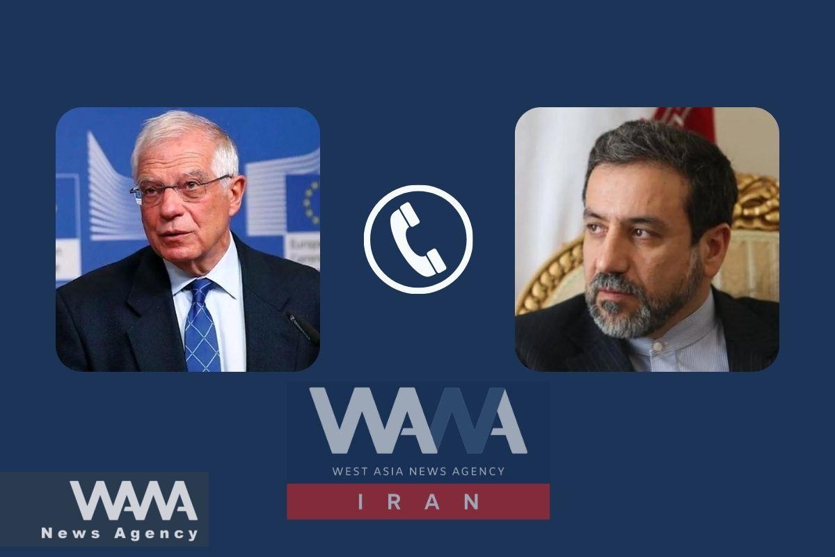 Seyed Abbas Araqchi Iranian foreign minister and Josep Borrell, the High Representative of the European Union for Foreign Affairs and Security Policy