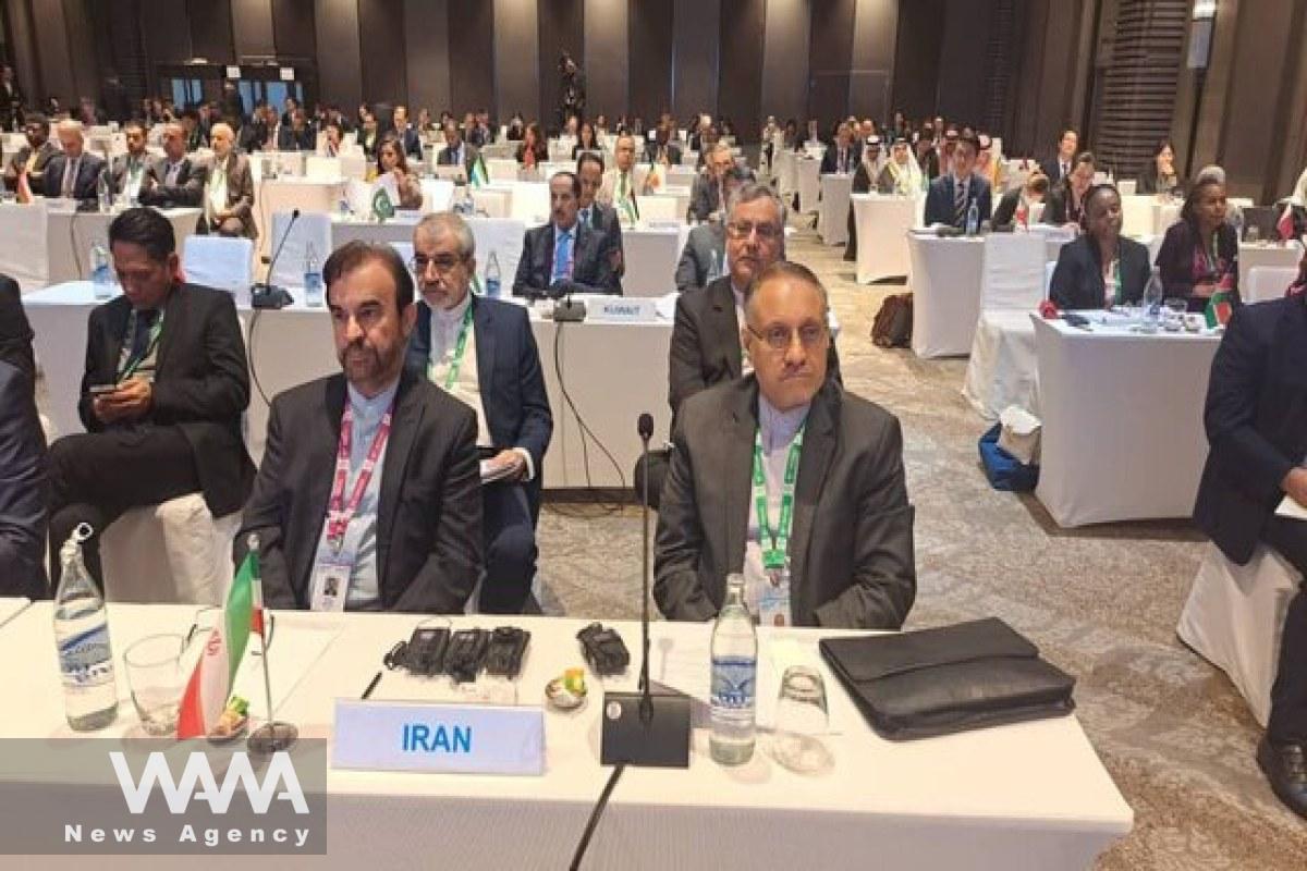 Reza Najafi, Iran's Deputy Minister for Legal and International Affairs, attending the 62nd Annual Meeting of the Asian-African Legal Consultative Organization (AALCO) in Bangkok, Thailand. September 2024