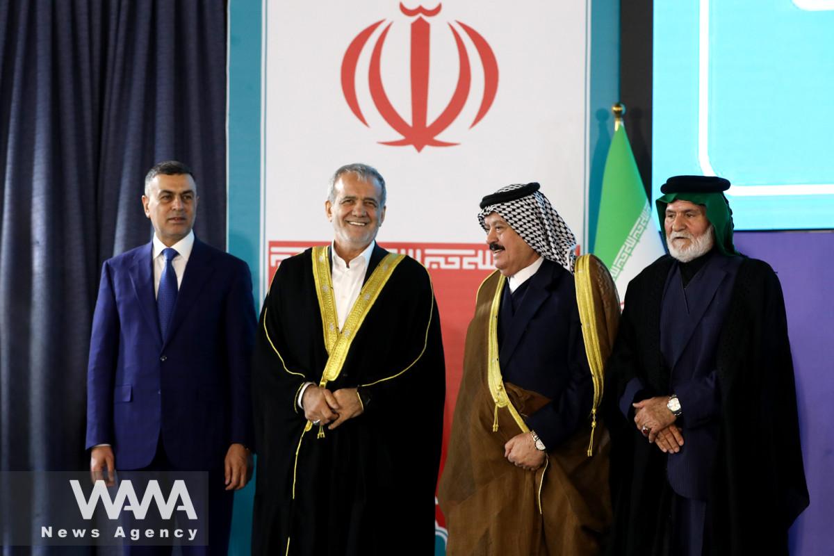 President Pezeshkian Attends a Gathering of Cultural, Religious, and Academic Elites and a Group of Tribes in Basra, Iraq. 13 Sep 2024 / WANA News Agency