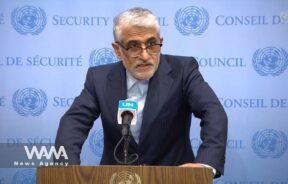 Amir Saeid Iravani, Ambassador and Permanent Representative of the Islamic Republic of Iran to the United Nations. Social Media / WANA News Agency