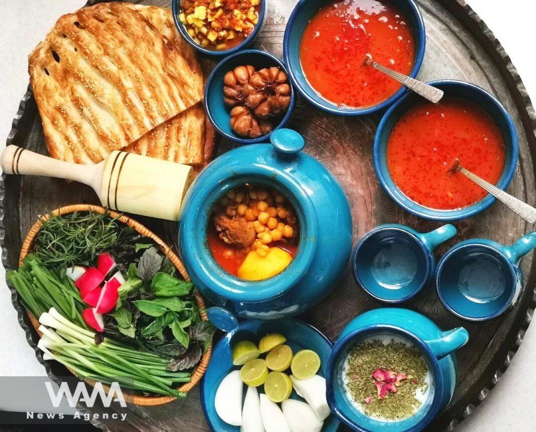 Dizi, a traditional stew made from lamb, chickpeas, beans, potatoes, and spices. Social Media / WANA News Agency