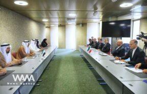 Qalibaf In a meeting with the Speaker of the UAE Parliament, 13 Oct 2024 / WANA News Agency