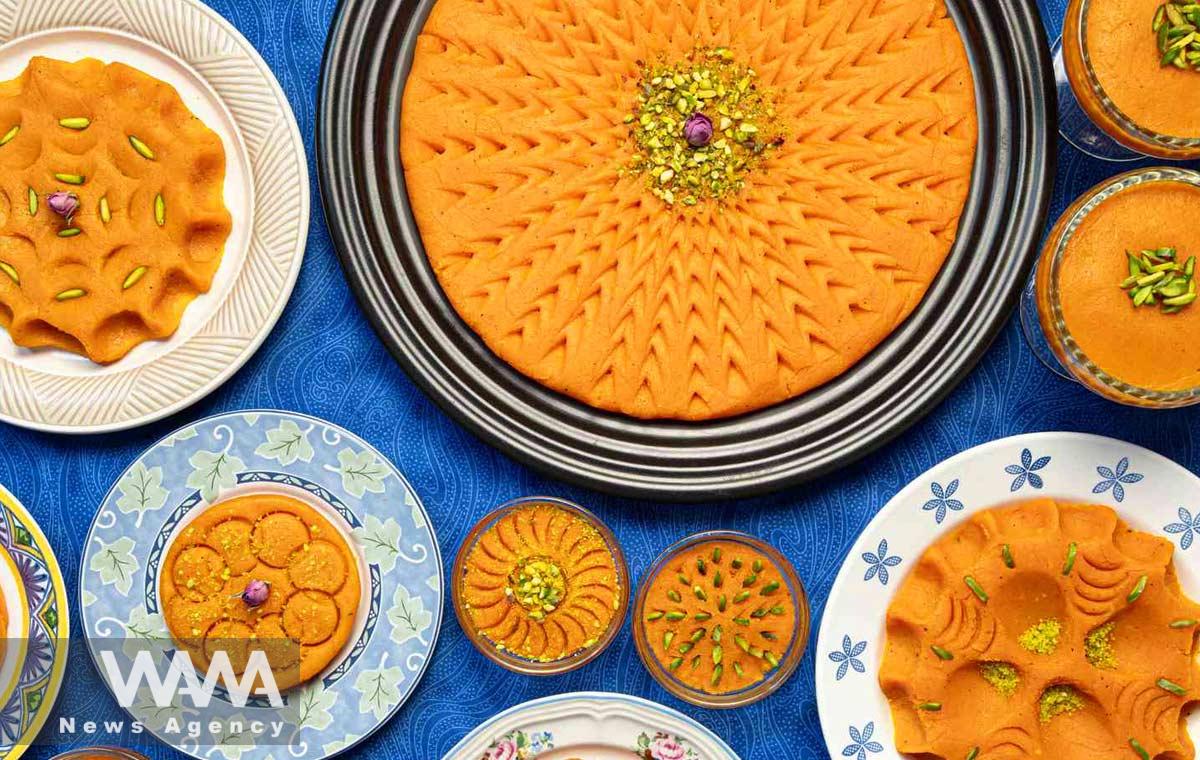 Halva Made from flour, sugar, oil, saffron, and rose water,which is typically prepared during mourning rituals, Social Media / WANA News Agency