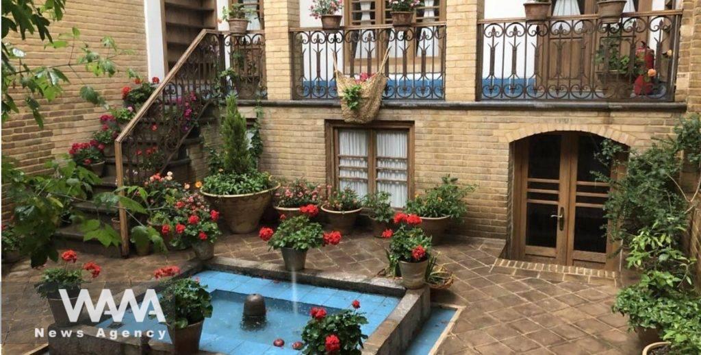 Courtyard In traditional Iranian homes. Social Media / WANA News Agency