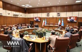 Mohammad Eslami in a meeting with members of the Parliamentary Commission on Industry and Mines. Social Media / WANA News Agency