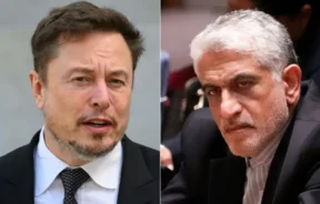 Elon Musk and Iran’s representative to the UN, Amir Saeid Iravani