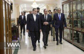 Iranian Foreign Minister Seyed Abbas Araghchi and The Prime Minister of Pakistan Shahbaz Sharif