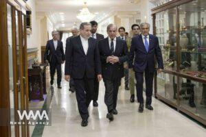 Iranian Foreign Minister Seyed Abbas Araghchi and The Prime Minister of Pakistan Shahbaz Sharif