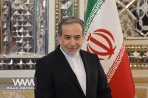 Iranian Foreign Minister Abbas Araghchi looks on before a meeting with Qatari Prime Minister and Foreign Minister Mohammed bin Abdulrahman Al Thani in Tehran