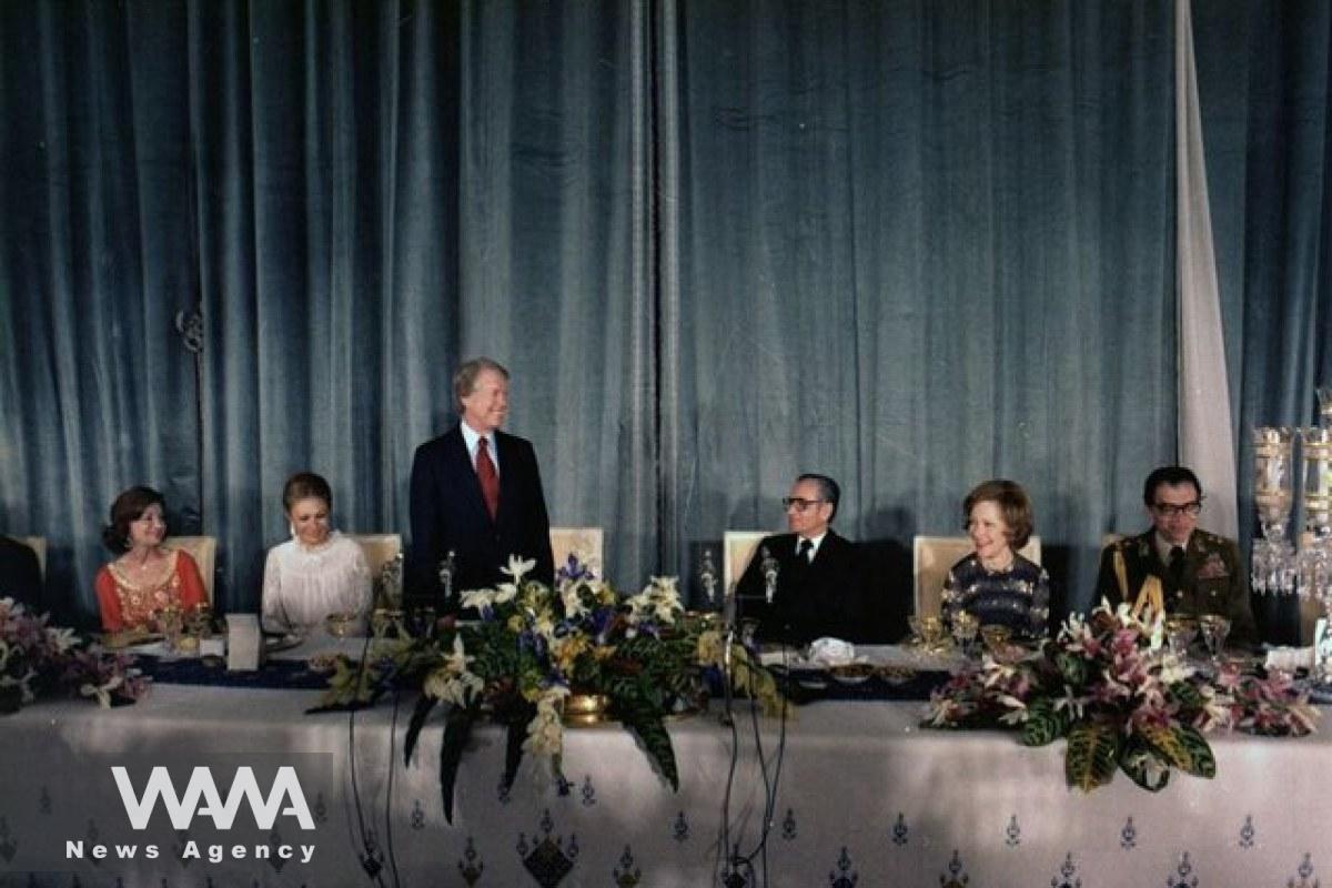 Jimmy Carter the 39th President of the United States, visiting Iran in 1977