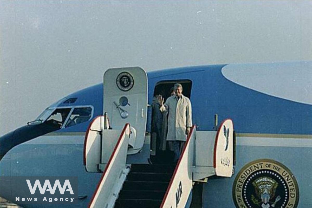 Jimmy Carter the 39th President of the United States, visiting Iran in 1977