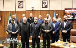 Behrouz Kamalvandi, the spokesperson and Deputy for International Affairs, Legal, and Parliamentary Matters of Iran’s Atomic Energy Organization, during a meeting with university professors and scholars from various scientific centers across the country