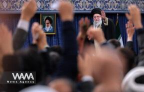 the Supreme Leader of the Islamic Republic of Iran, in a meeting with thousands of people