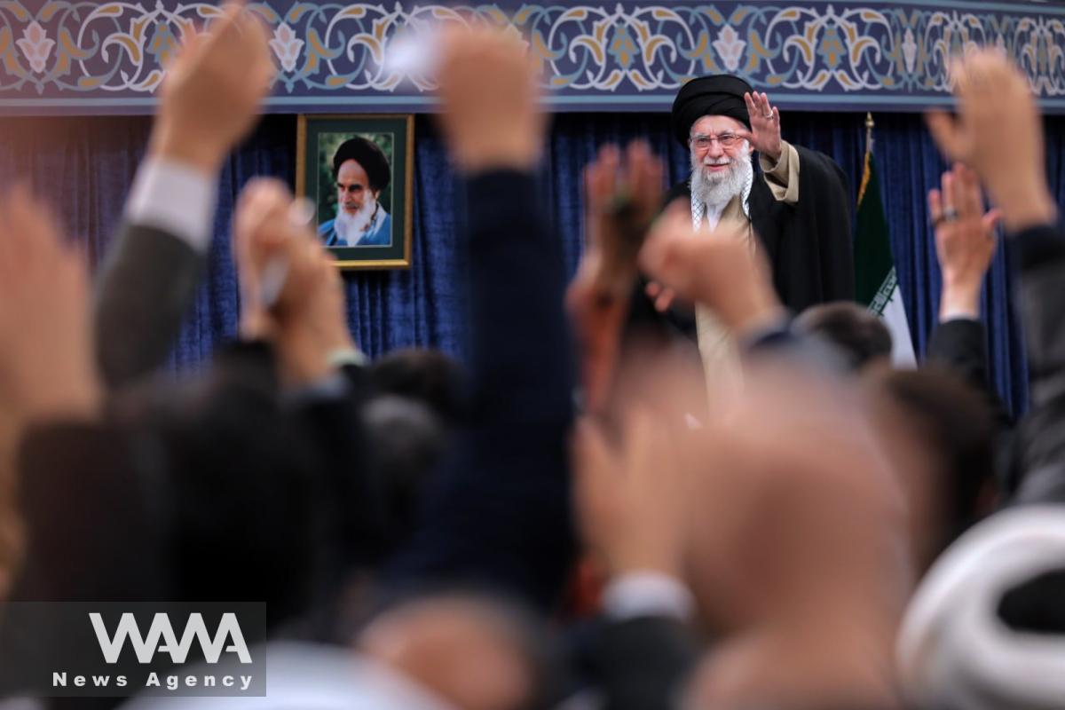 the Supreme Leader of the Islamic Republic of Iran, in a meeting with thousands of people