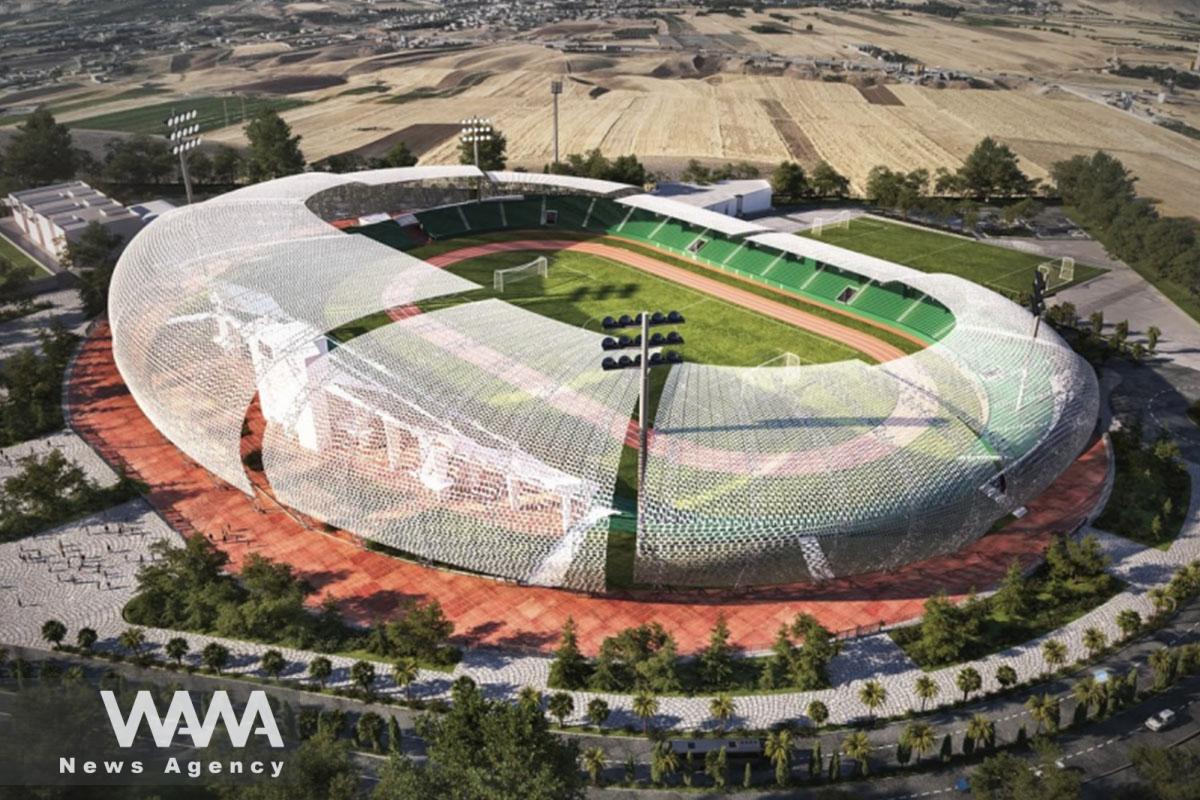 Lor Arena Stadium, Khorramabad (In Final Stages of Construction). Social Media / WANA News Agency