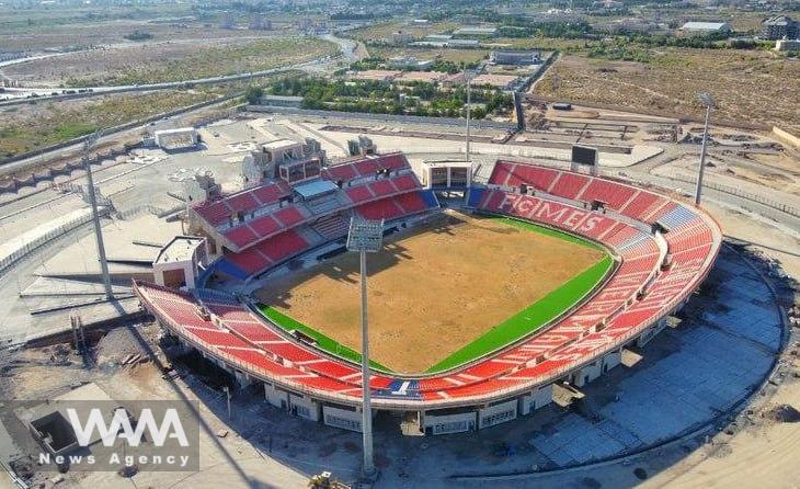 Shohda-ye Sanat Rafsanjan Stadium, Kerman Province. Social Media / WANA News Agency