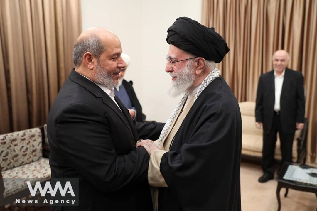 Images of the meeting between the head and members of Hamas' leadership council with the Leader of the Islamic Revolution / WANA News Agency