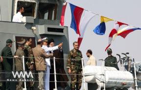 The presence of the Commander-in-Chief of Iran on the deck of the Jamaran destroyer