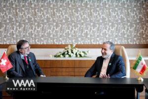 Iran’s Foreign Minister meeting with Wolfgang Amadeus Bruelhart, Switzerland’s Special Representative for the Middle East and North Africa