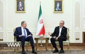 Iranian President in a meeting with Russian Foreign Minister Sergey Lavrov