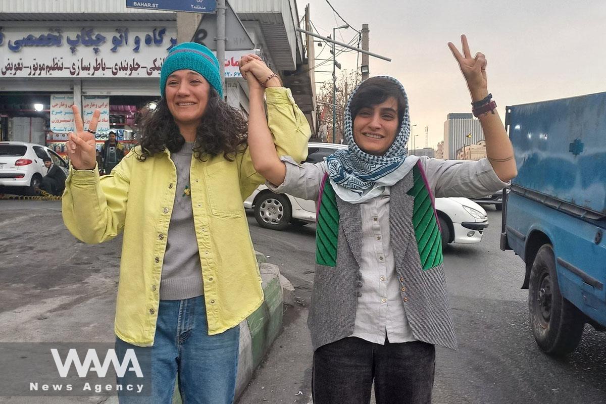 Iranian journalists Niloufar Hamedi and Elaheh Mohammadi. Social Media / WANA News Ageency