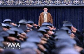 The Supreme Leader of Iran, in a meeting with a group of Air Force and Air Defense commander - Iran 07. Feb. 2025- Leader office/ WANA News Agency