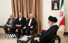 Images of the meeting between the head and members of Hamas' leadership council with the Leader of the Islamic Revolution / WANA News Agency