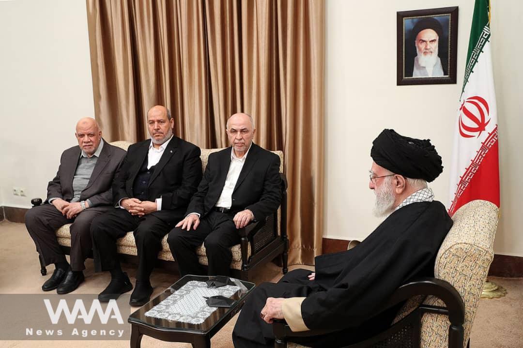 Images of the meeting between the head and members of Hamas' leadership council with the Leader of the Islamic Revolution / WANA News Agency