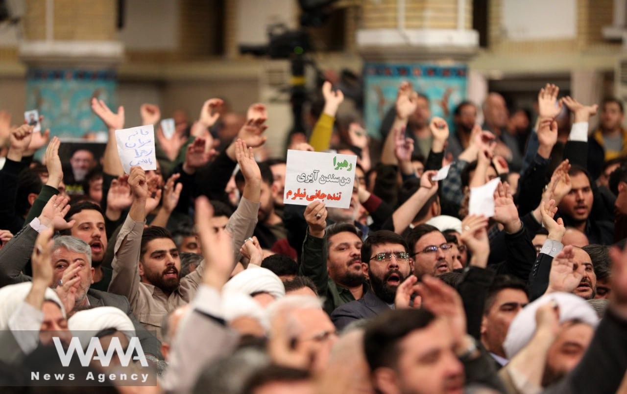 Iran’s Supreme Leader In a meeting with thousands of people