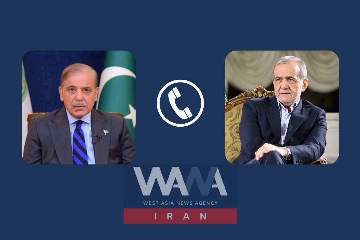 WANA - Iranian President Masoud Pezeshkian and Pakistan’s Prime Minister Shehbaz Sharif phone call