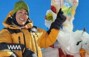 Afsaneh Hessamifard, a skilled Iranian climber /WANA News Agency