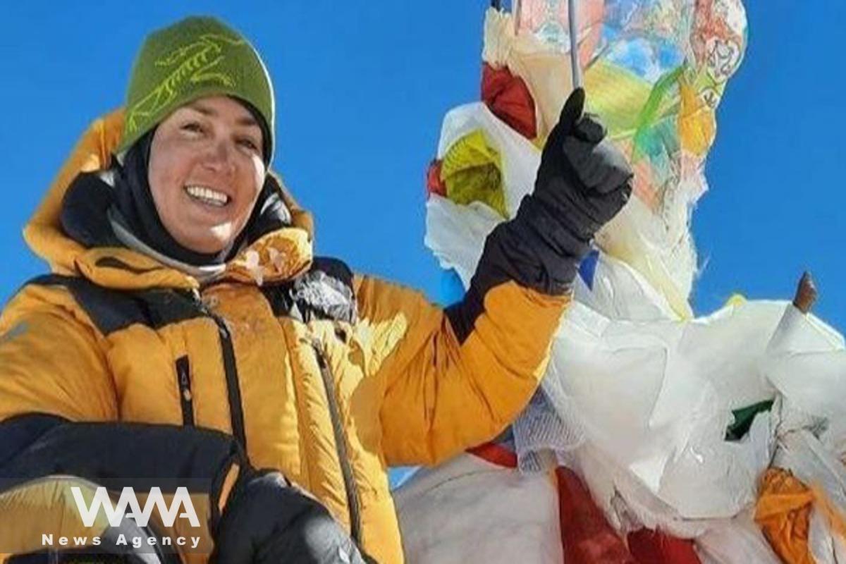Afsaneh Hessamifard, a skilled Iranian climber /WANA News Agency