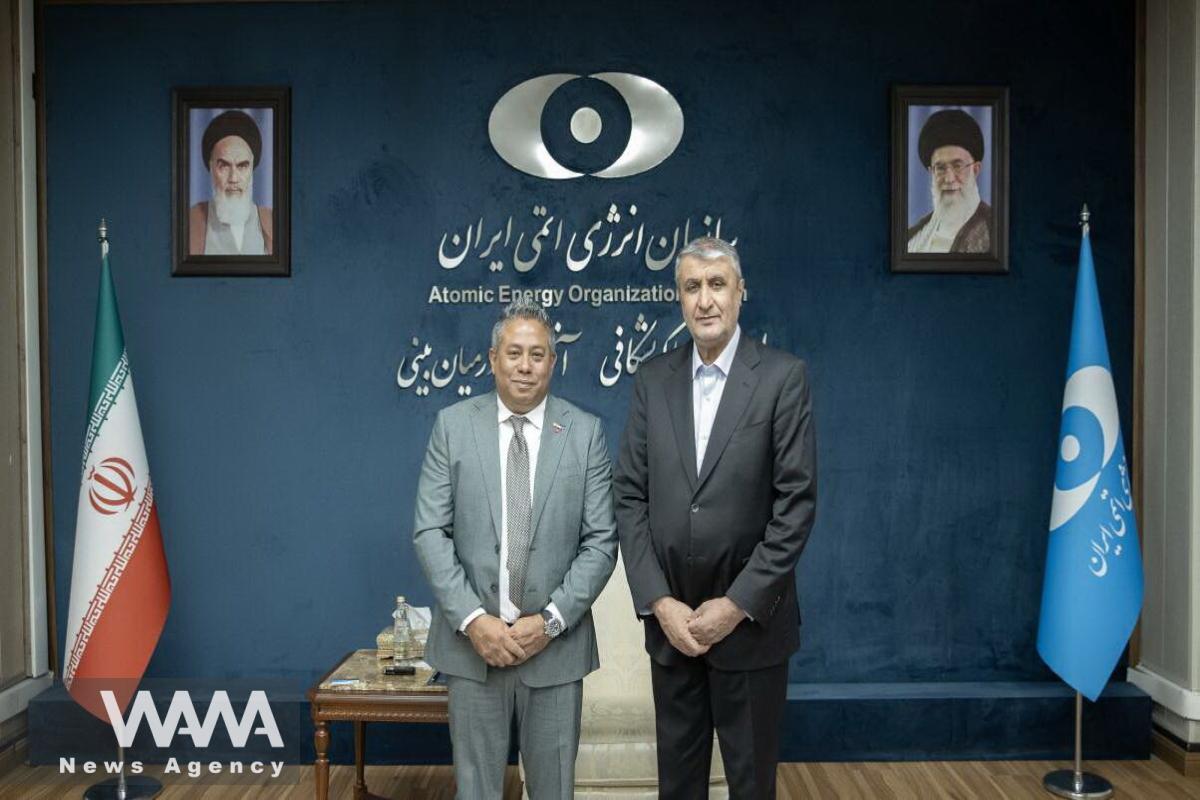 meeting between Venezuela's Deputy Minister of Science and Iran’s Vice President and Head of the Atomic Energy Organization - WANA