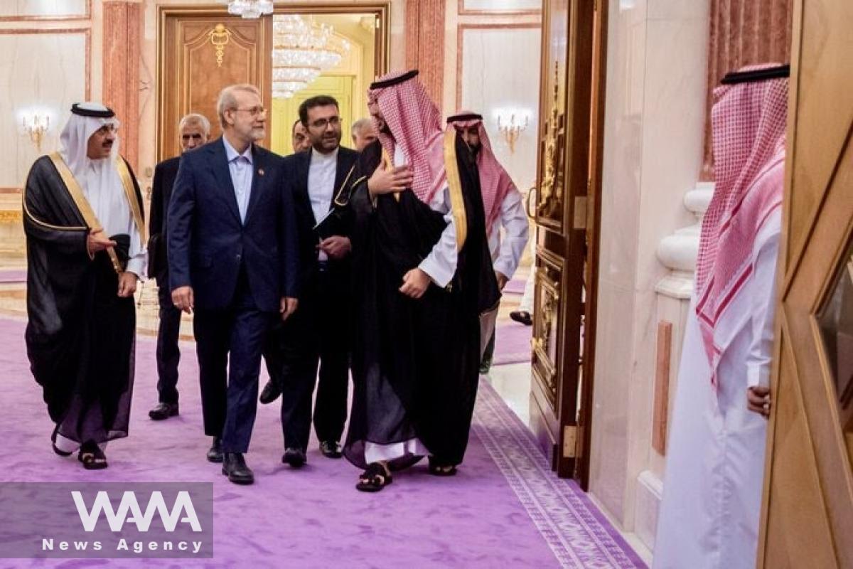 Ali Larijani in Saudi Arabia. Social media / WANA News Agency