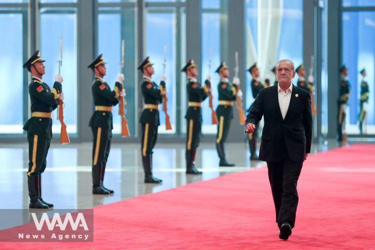 Pezeshkian at the SCO Summit. Social Media / WANA News Agency