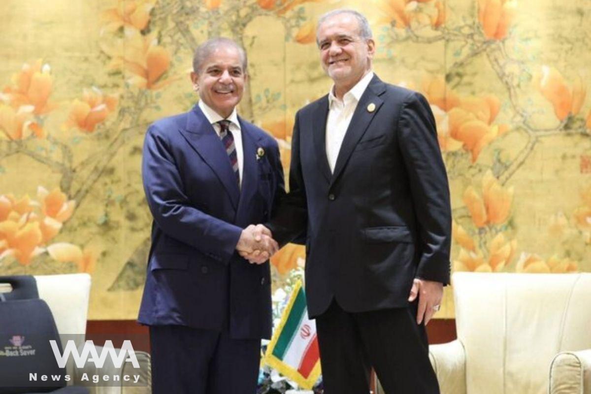 Iranian President Masoud Pezeshkian, in a meeting with Pakistani Prime Minister Shehbaz Sharif