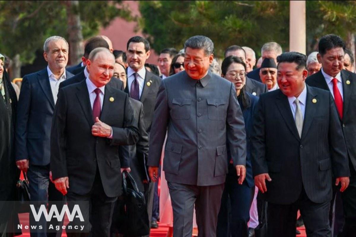 Pezeshkian's Attendance at China’s Military Parade. Social Media / WANA News Agency