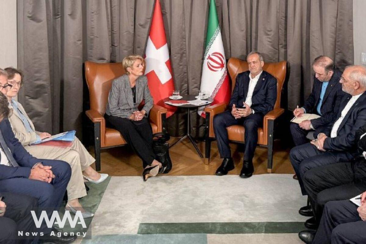 Pezeshkian's meeting with Swiss President Karin Keller-Sutter