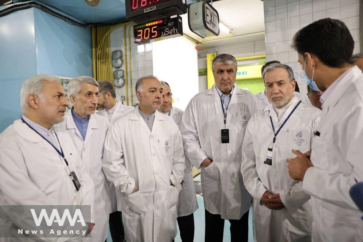 Araghchi's visit to exhibition of new nuclear achievements on November 10, 2025. Social media/ WANA News Agency